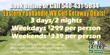 Eastern Panhandle WV Golf Getaways