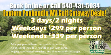 Charles Town/Martinsburg WV Golf Getaways