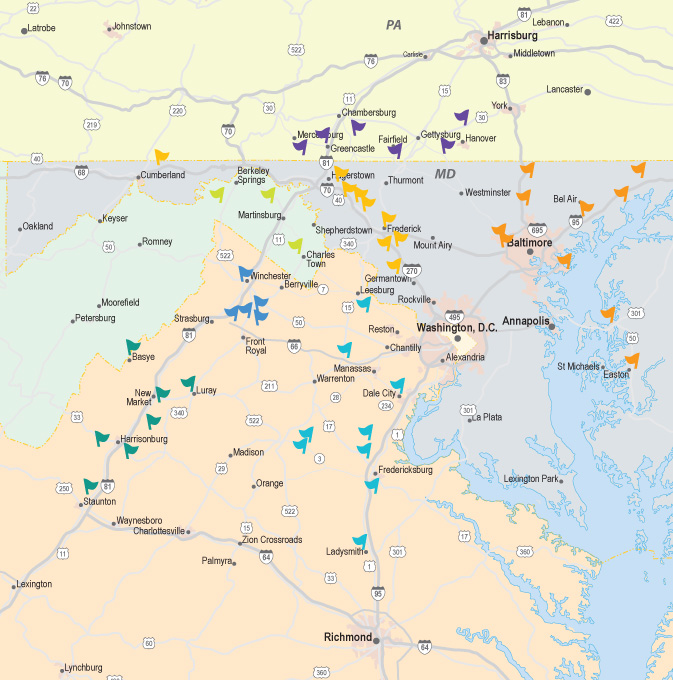 Mid-Atlantic Golf Getaways Courses